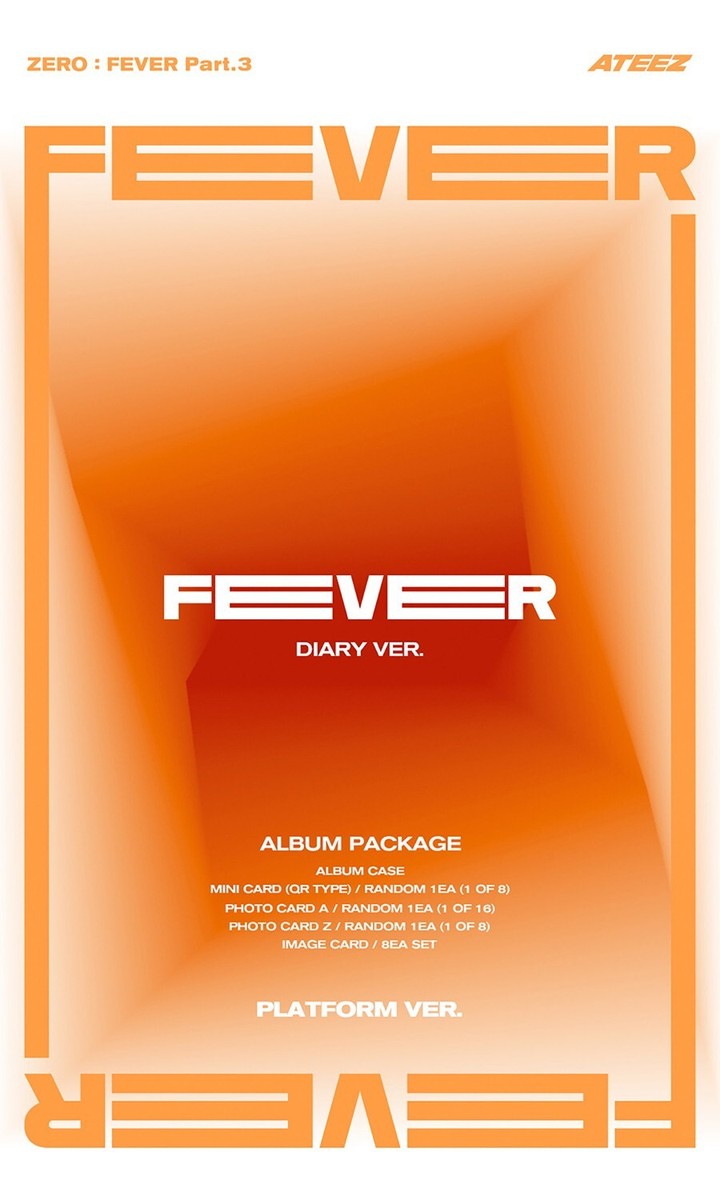ATEEZ ZERO:FEVER PART.3 Album PLATFORM 3 Ver SET/3 QR+6 Photo Card