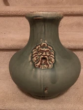 Northwind Face On Large Ceramic Vase / Jug / Pot
