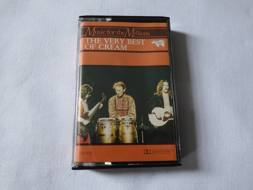 CREAM ~ THE VERY BEST OF ~ 1983 RSO BLUES ROCK CASSETTE TAPE ~ PAPER LABELS