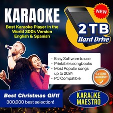 Karaoke English & Spanish 300K Songs with Pro...