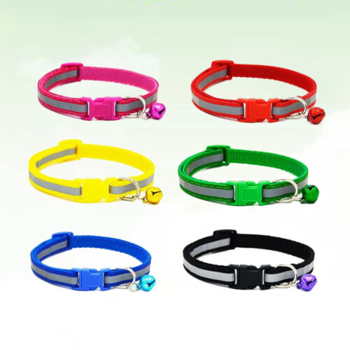 6 Colors Cat Collar Dog Collar Pet Collar Adjustable Pet Collar - Picture 3 of 11