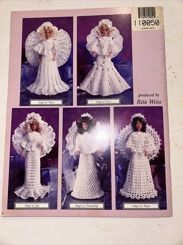 FASHION DOLL ANGELS 5 DRESS DESIGNS CROCHET PATTERN BOOK - Picture 4 of 4
