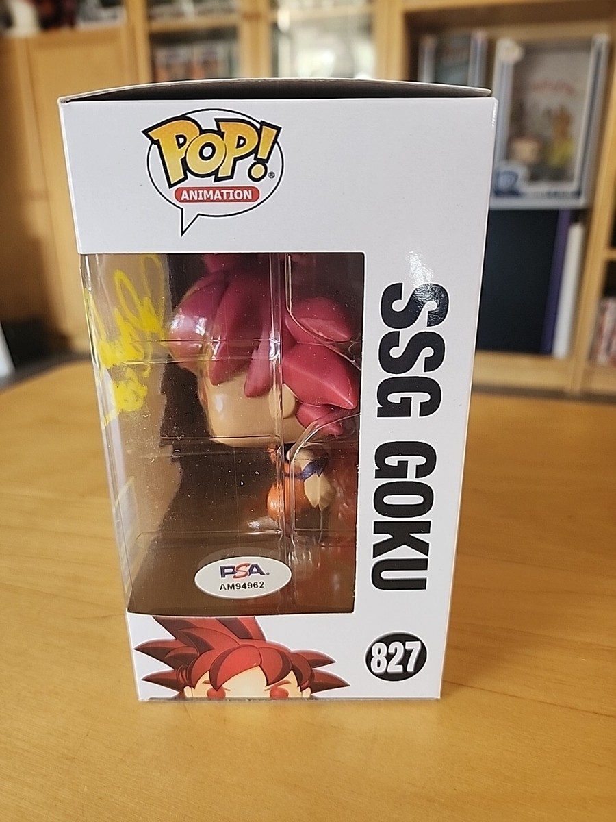 SSG Goku 827 SDCC Sticker Funko pop w/ Protector Signed | eBay