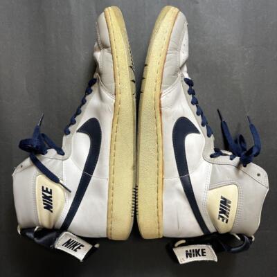NIKE DYNASTY HIGH Gray x White x Navy US13 Made in Korea 1985