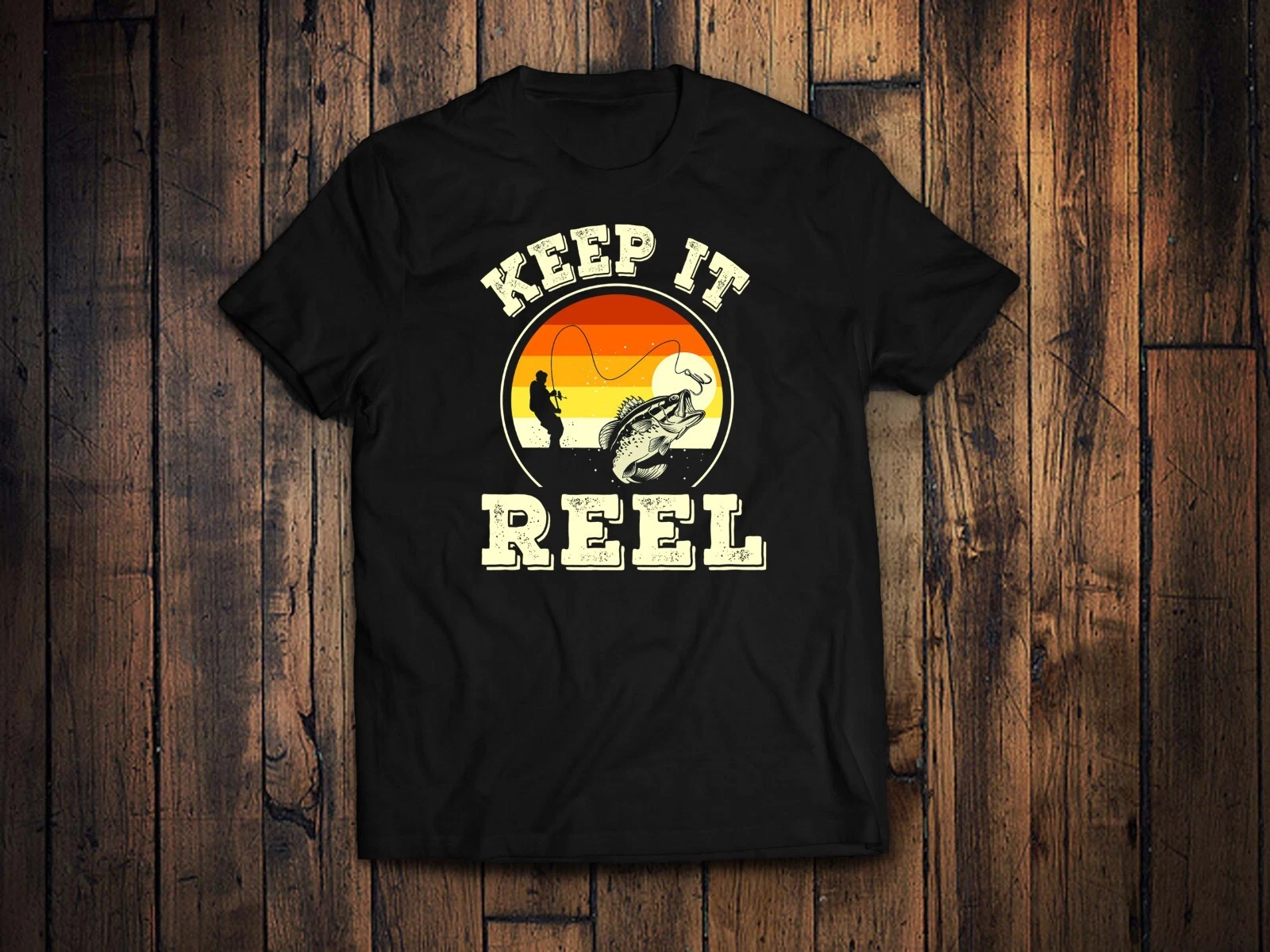 Keep It Reel Fishing Shirt, Gift for Fisherman, Rod and Reel, Love Fishing