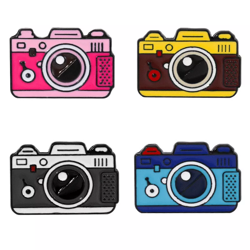 Camera Brooch Cartoon Outdoor Travel Brooch 4 Camera brooches