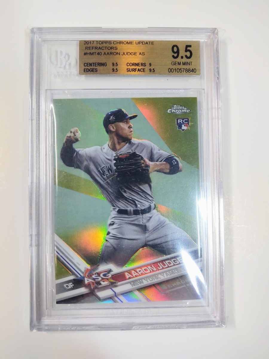 Topps Chrome Aaron Judge RC Auto /250枚貴重 AARON JUDGE 2017 Topps Chrome Update Refractor /250 BGS 9.5