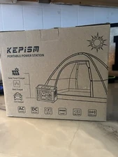 Kepism Portable Power Station, Outdoor Solar Generator Battery Pack,110V/300W