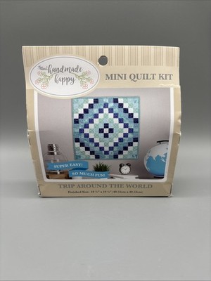 Quilt Kit   Sew Simple Mini Quilt Kit Trip Around The World 19.5  X 19.5 