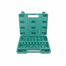 Socket Wrench Case Secure Tool Box with Handle Sturdy for Garage, Workshop