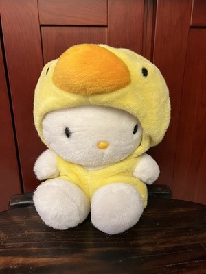 Hello Kitty RETRO 1998 Yellow Plush Doll 12  EUC ~ #35