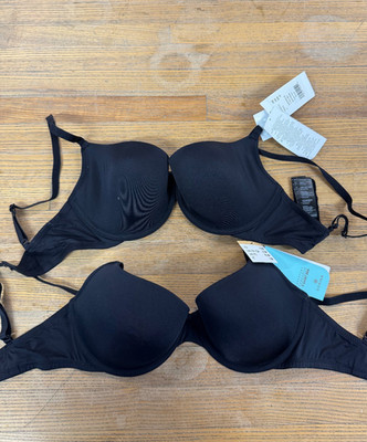 2 PACK DORINA Rachel Women Full Coverage Underwire Light Padded Demi Bra SZ 32D