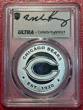 2025 ULTRA BREAKS PCGS GEM PL AUTOGRAPH WILLIAM PERRY BEARS .999 1 OZ. SILVER