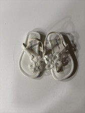 White Salt Water Sandals for Toddlers Size 4