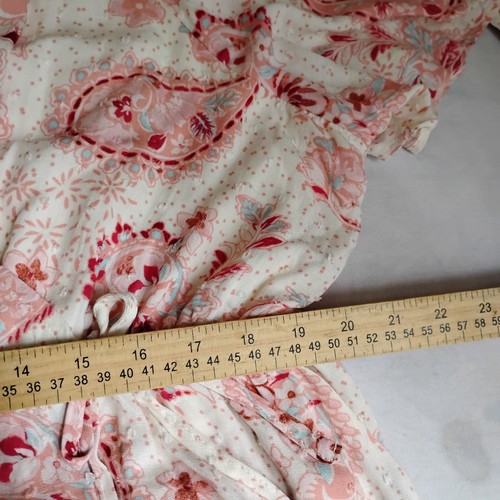 Torrid Dress 2x Floral Faux Wrap Ruffle Bow Pockets Cottage Boho Festival Midi - Picture 8 of 17