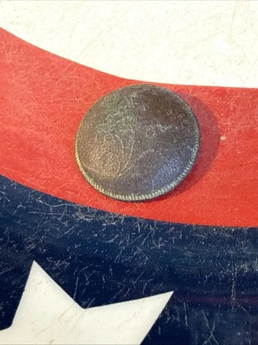 Dug Civil War  💥 🇺🇸 💣  Confederate Flower Coat Button 6th Nc Camp