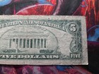 1977 5 dollar Bill NY Circulated — photo 3