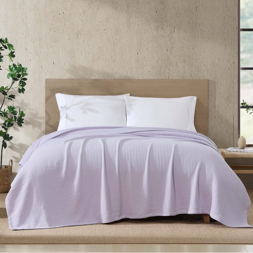 Coperta 100% cotone biologico tessuto diagonale spina di pesce comfort tutte le stagioni 90x90 - Foto 9 di 17