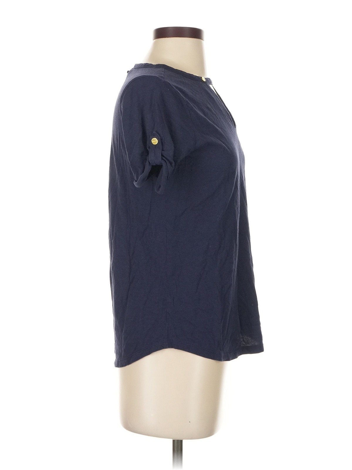 MICHAEL Michael Kors Women Blue Short Sleeve Top S thumbnail 3