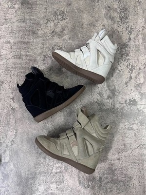 isabel marant スニーカー インヒール スウェード ブーツ used Isabel Marant Inspired Wedge High Heel Accurate Sneaker Shoe
