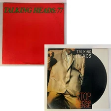 2x Talking Heads 77 & 1984 Stop Making Sense Vinyl Record Album "Psycho Killer"