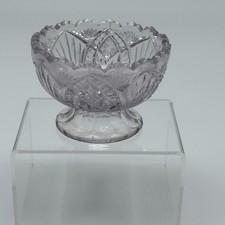 Antique 1906 Bryce Higbee EAPG Madora Arrowhead Pattern Glass Bowl