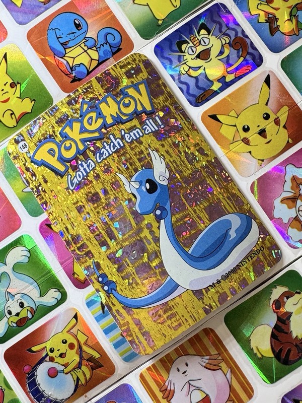 Pokemon 151 Vintage Pocket Monsters Vending HOLO Prism Sticker 2000 Nintendo