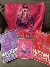 Madonna ABSOLUT Silk Scarf Poster Tapestry + Promo NYC Posters Confessions II 