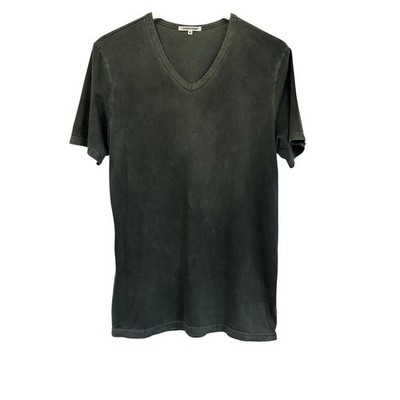 Cotton Citizen Mens V-Neck Supima Cotton T Shirt Sz Med Green Short Sleeve USA