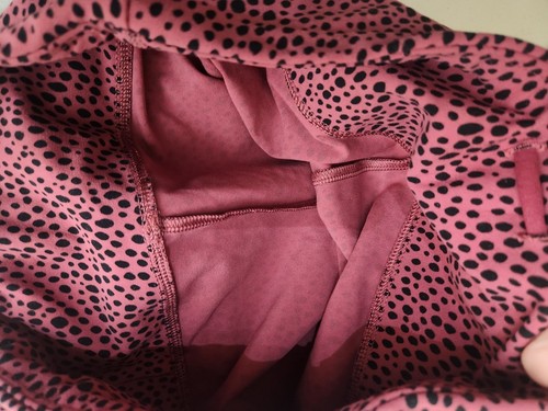Lorna Jane Pink Black Dotted Print Activewear Cropped Leggings Size M - Picture 8 of 8