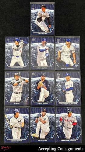 2024 Topps MLB Japan Internationally Renowned Complete Set 1-10 Ohtani, Yamamoto