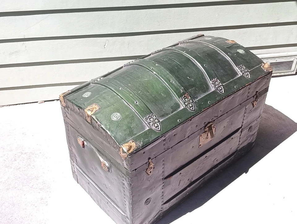 Антикварный пароварка багажник - Изображение 2 из 4