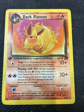 Dark Flareon 35/82 Uncommon Team Rocket Pokemon 1st Edition MP- Team Rocket on eBay