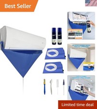 Ultimate Mini Split AC Cleaning Kit: 2 Cleaners, 4 Brushes, waterproof Covers