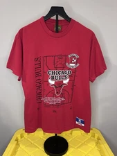 Vintage 90's Chicago Bulls NUTMEG T-shirt Men Size M RARE Single Stitch USA Made