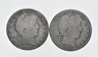 1892-1915 Lot 2 1897 1912-D Barber 90% Half Dollars - Coin Collection *109