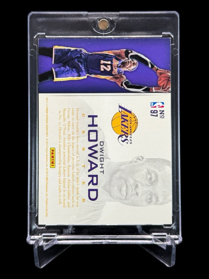 2012/13 Panini Intrigue DWIGHT HOWARD GOLD REFRACTOR (6/10) Intriguing Players - Image 2 of 4