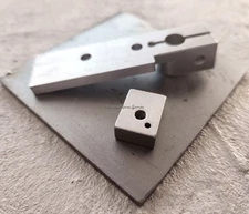 Tattoo Machine Frame Parts Set-Up Base, Spring Shelf & Blank Side Plate Forward