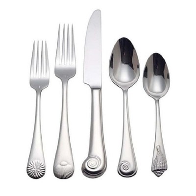 Reed & Barton Sea Shells 18/10 Stainless 5pc. Place Setting (Service for One)
