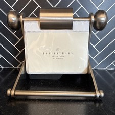 Pottery Barn Stainless Steel 4x6 Multi Photo Folio Album Carousel - 72 Pictures