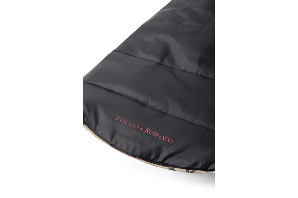 POLDO X RUBINACCI Napoli Azul Chaleco Reversible Impermeable Ovatta Abajo - Imagen 4 de 4