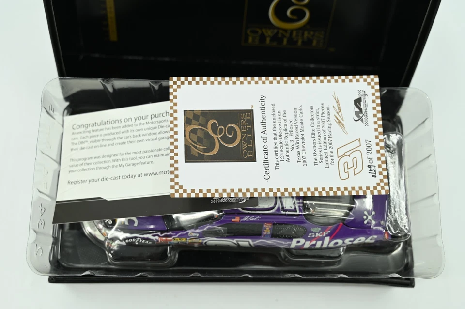 Jeff Burton #31 Prilosec Texas Win 2007 Monte Carlo SS Owners Elite 1:24/504 Foto 3 de 4