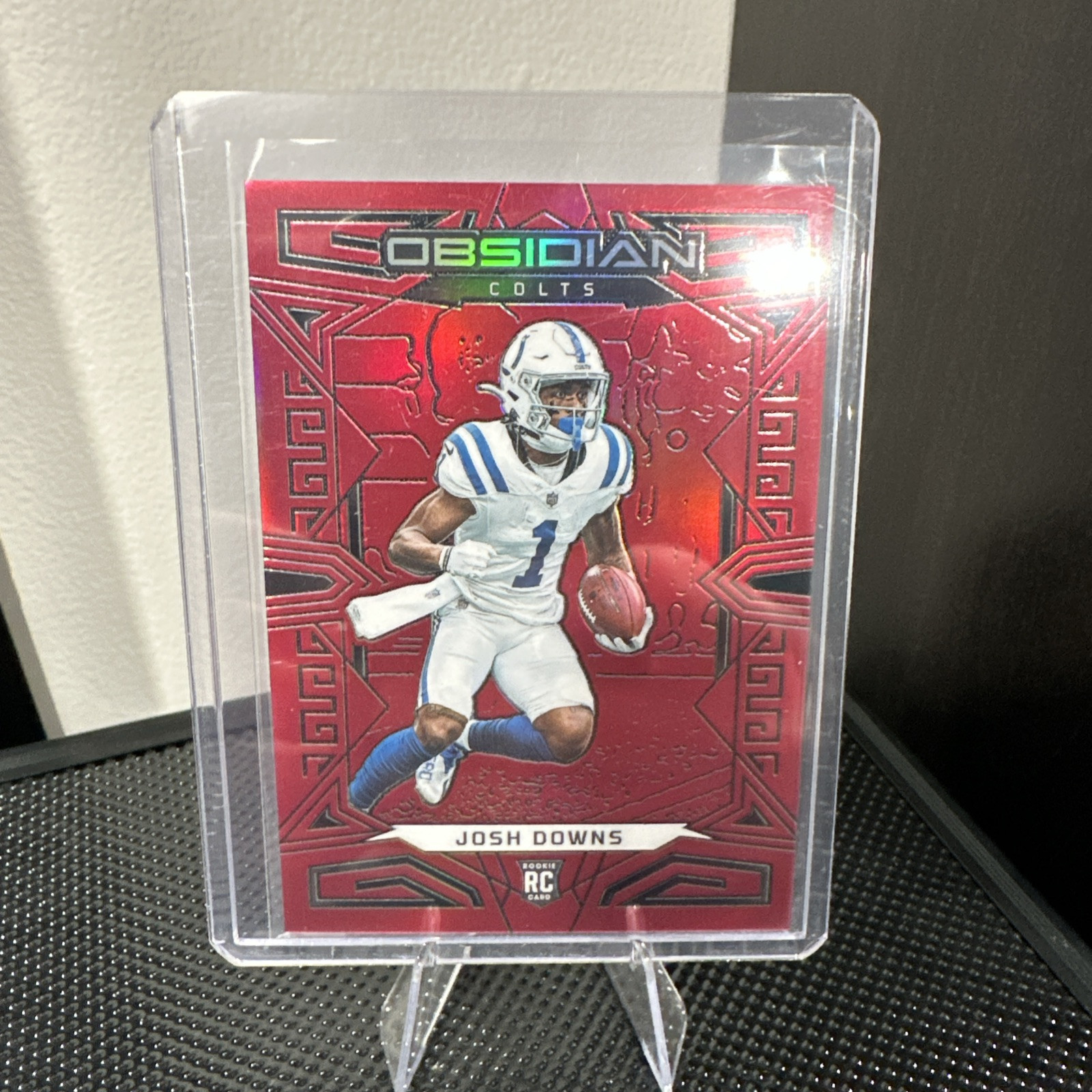 2023 Panini Obsidian Josh Downs Red Etch /90 RC Rookie Colts!