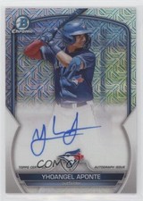 2023 Bowman Chrome Prospect Mega Box Auto Yhoangel Aponte #BMA-YA Auto 00em
