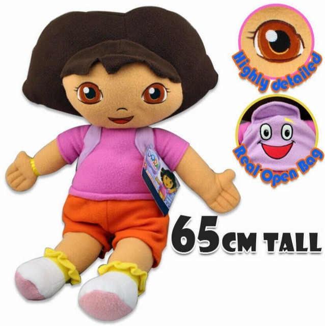 Dora The Explorer Licensed 62cm Large Doll Plush Soft Toy With Backpack Age 3 for sale online eBay