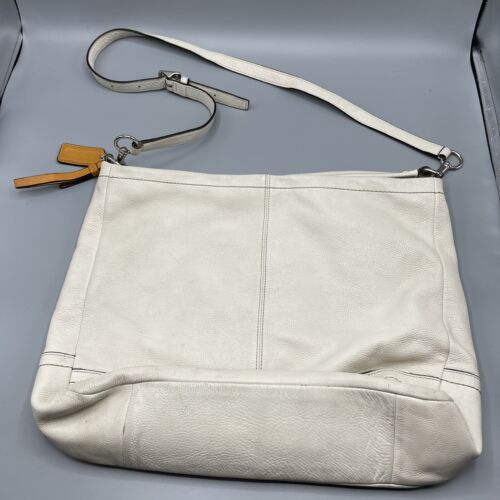 Bolso bandolera de hombro Coach Park Hobo de cuero F23293 blanco - Imagen 2 de 10