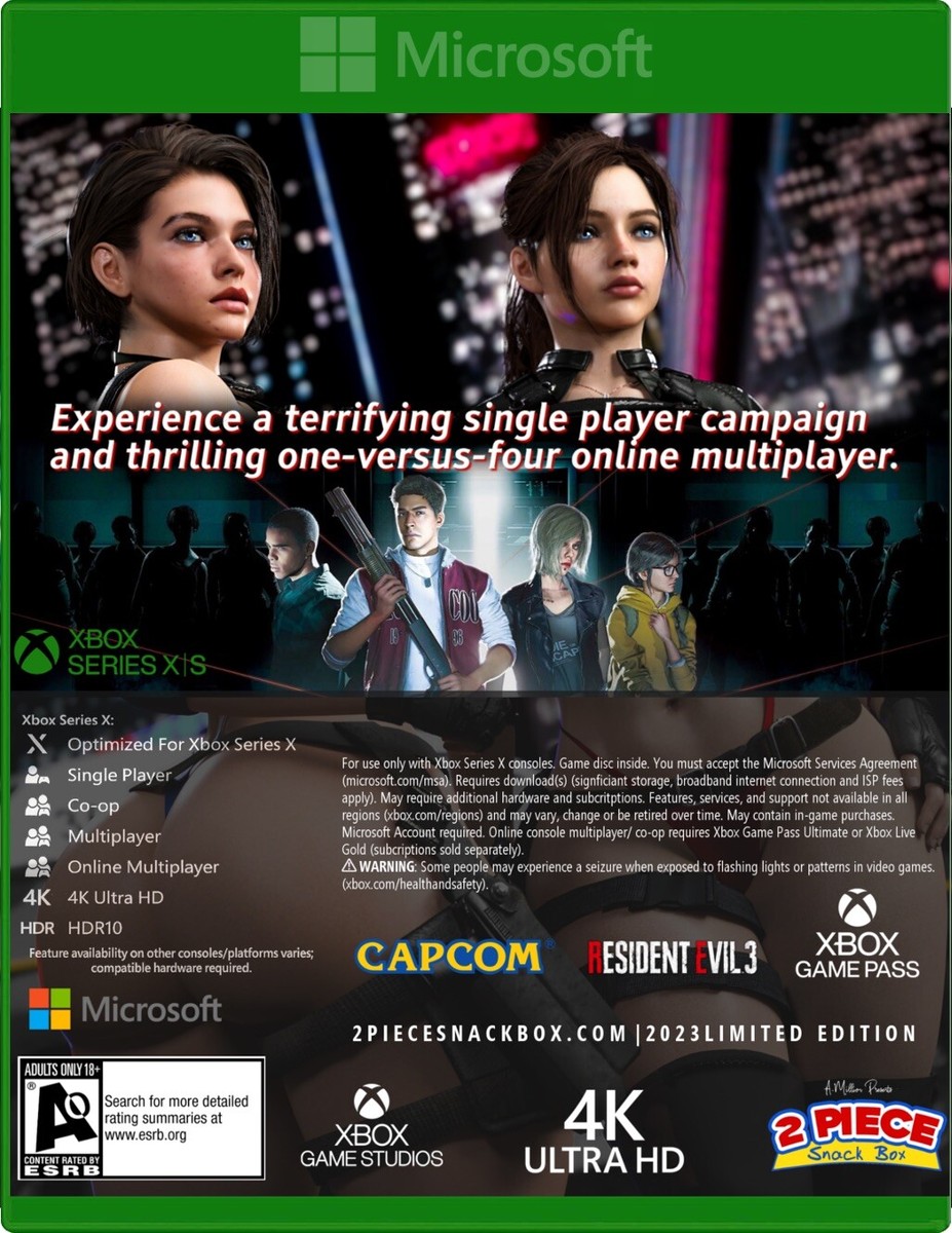 Resident Evil 3 Remake (PS4 Cover Art Only | No Game Included