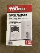 NEW HYPERTOUGH DIGITAL DEADBOLT WITH ELECTRONIC KEYPAD - SATIN NICKEL