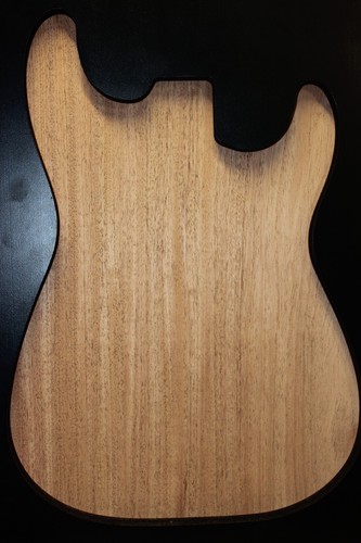 Cuerpo de guitarra africana de caoba/kaya en blanco 1 pieza. - Imagen 2 de 4