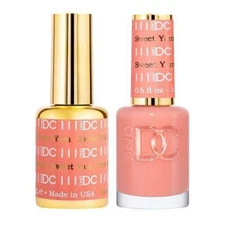 DND DC Soak Off Gel Polish + Matching Nail Lacquer - #111 Sweet Yam
